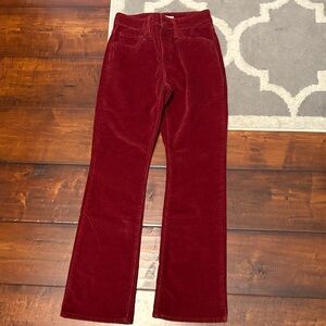 Levi's Red Boot Cut Corduroy Pants